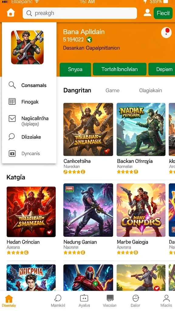 Tampilan antarmuka yang ramah pengguna dan intuitif.