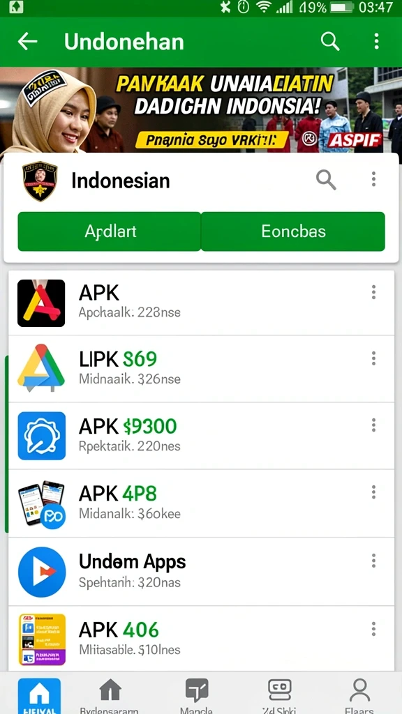 Tangkapan layar menampilkan antarmuka pengguna yang menarik.