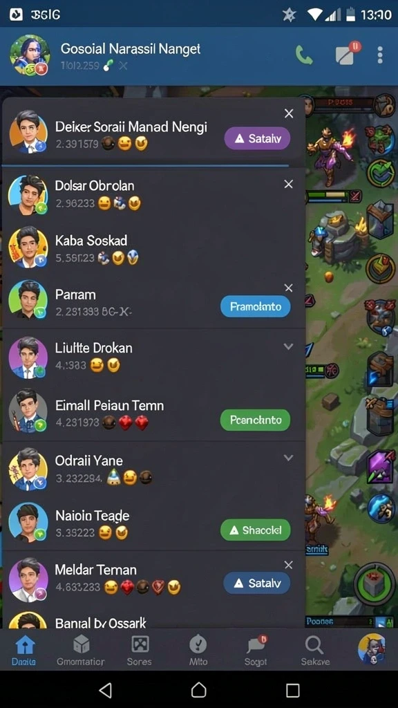 Tampilan mode multiplayer yang seru dan kompetitif.