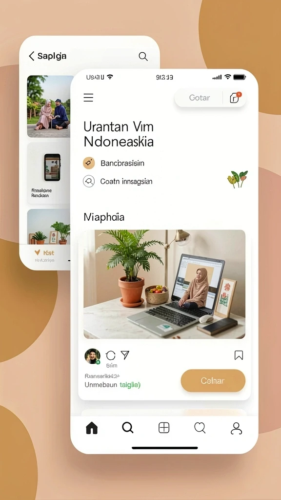 Grafis yang memukau dengan desain warna-warni.