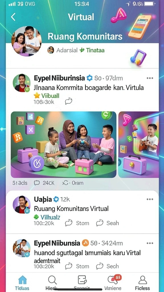 Momen seru saat menyelesaikan tantangan.