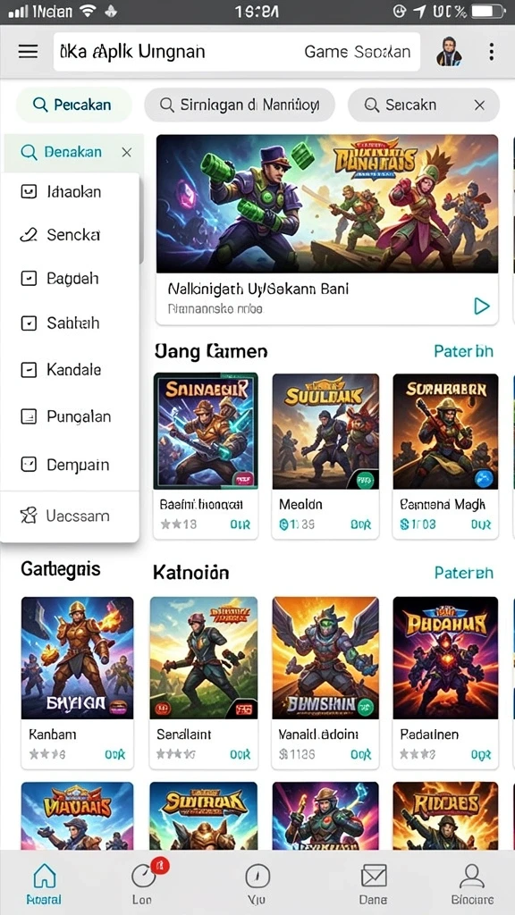 Beragam pilihan permainan untuk semua kalangan.