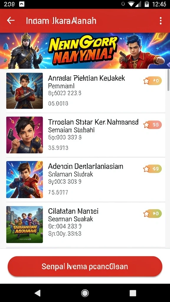 Tampilan antarmuka yang menarik dan mudah digunakan.