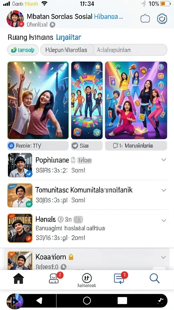 Mode permainan multiplayer yang seru dan interaktif.