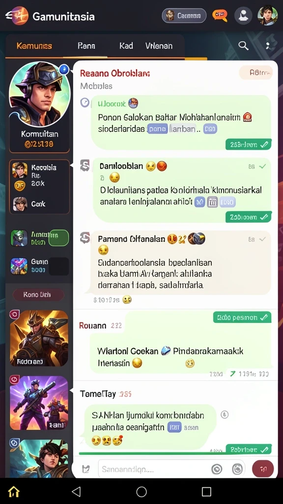 Tampilan menu utama yang intuitif dan mudah digunakan.