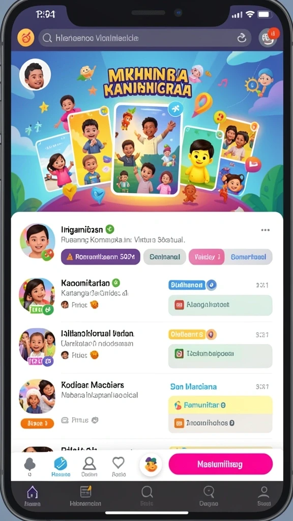 Pengguna dapat menemukan fitur sosial untuk bersaing.
