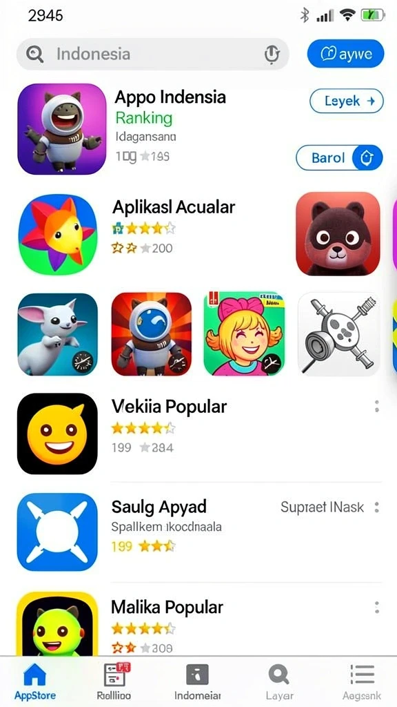 Karakter unik yang dapat dipilih untuk bermain.