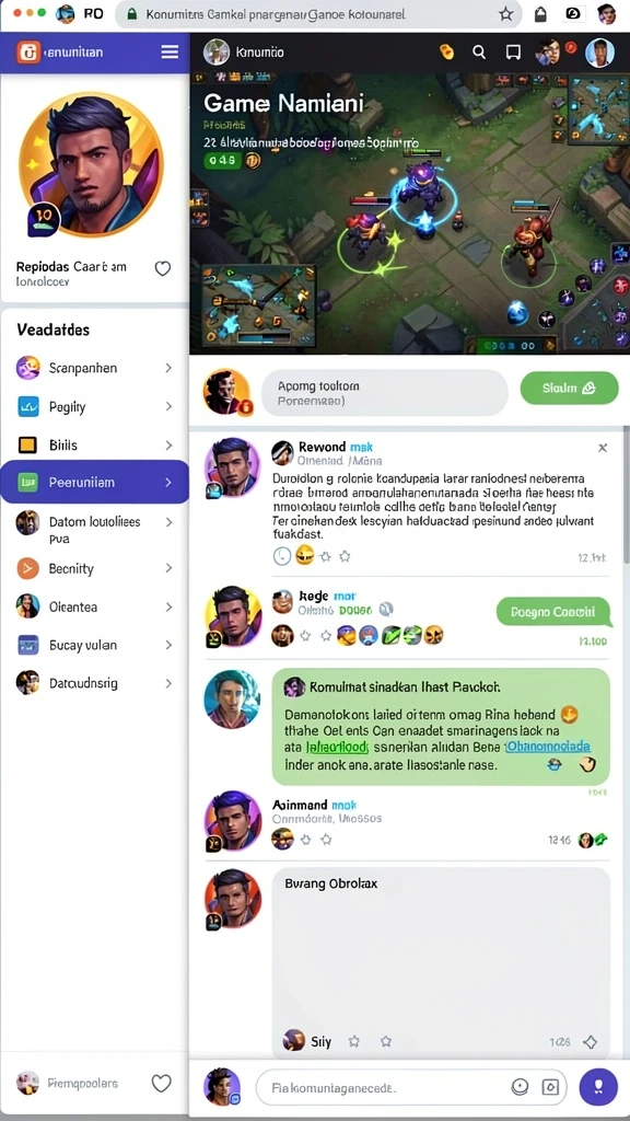 Tampilan awal permainan yang menarik.