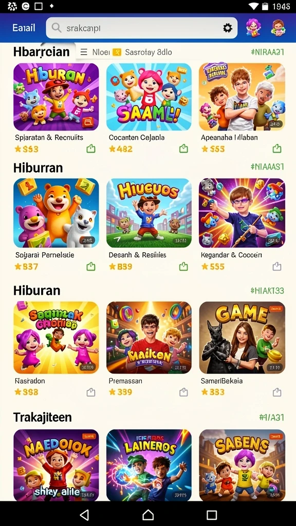 Contoh level yang penuh tantangan.