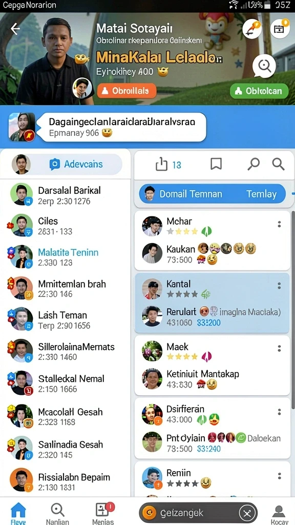 Karakter menarik dengan cerita yang mendalam.