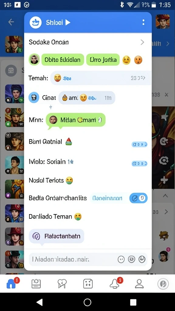 Layar permainan dengan aksi seru dan grafis yang memukau.