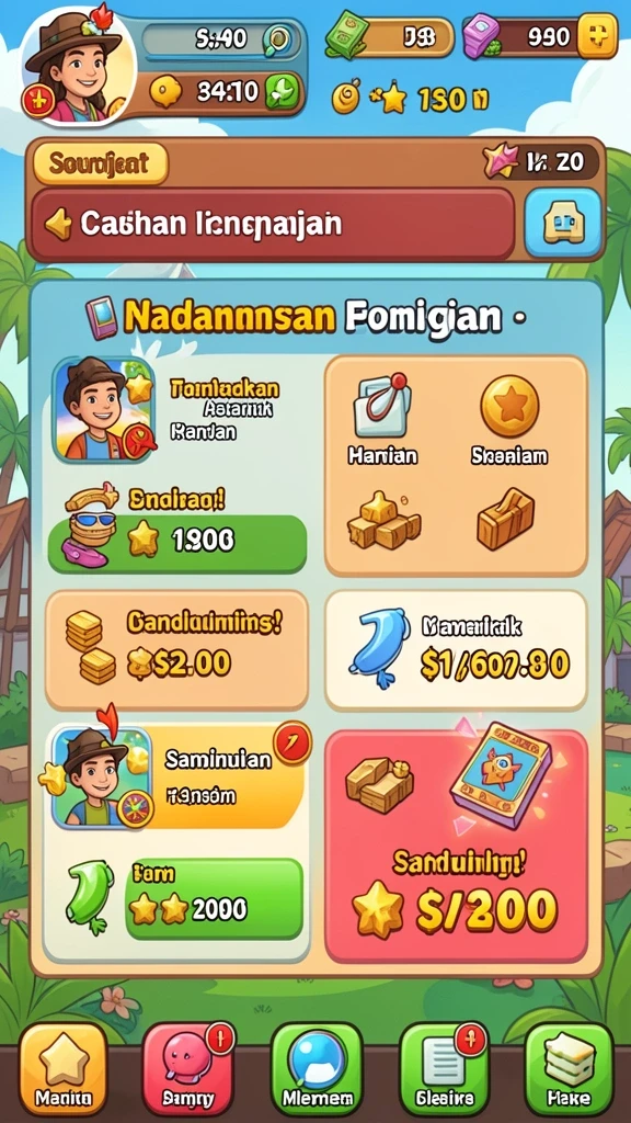 Fitur interaktif yang memungkinkan pemain bersaing satu sama lain.