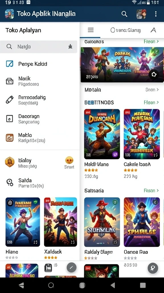 Antarmuka utama LKOPEN yang menarik dan user-friendly.