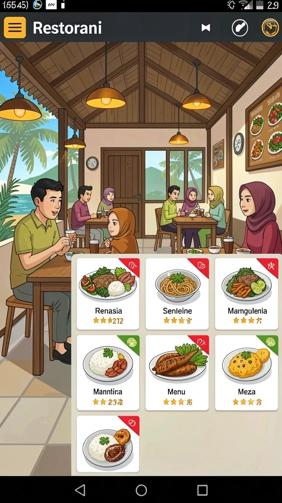 Tampilan antarmuka MEGA388 yang menarik dan user-friendly.