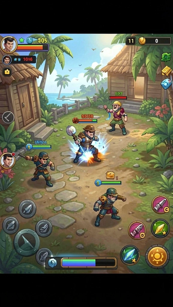 Tampilan awal game yang menarik dan interaktif.