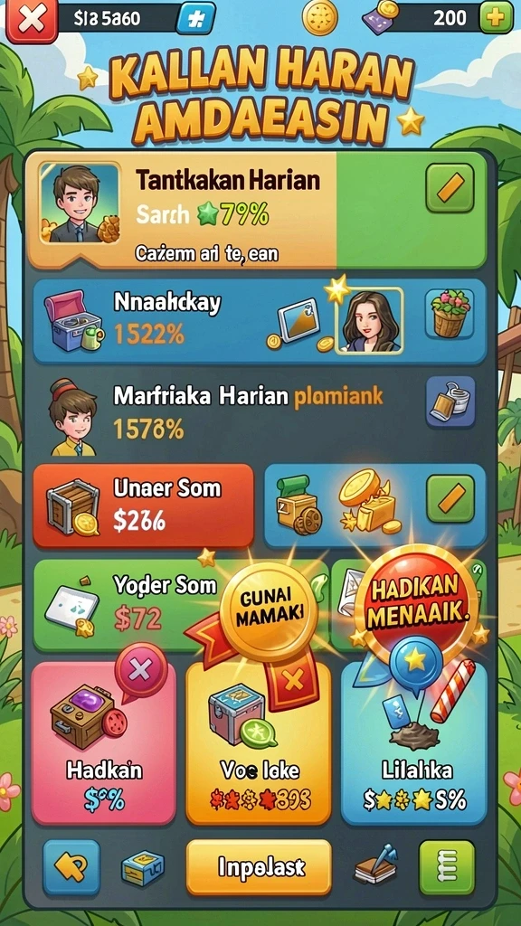 Karakter yang beragam dengan kemampuan unik.