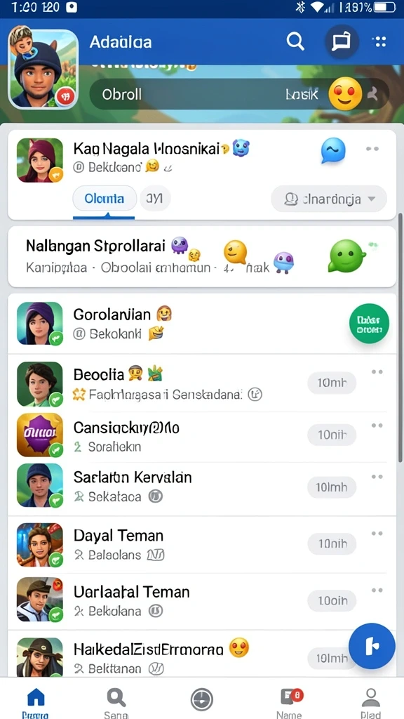 Momen seru saat berkompetisi dengan teman-teman.