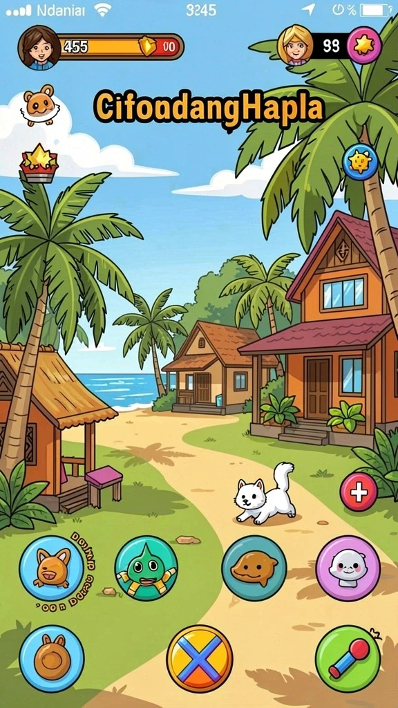 Level penuh tantangan dengan desain yang kreatif.