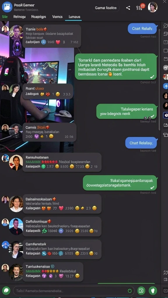 Tampilan karakter utama dalam aksi.