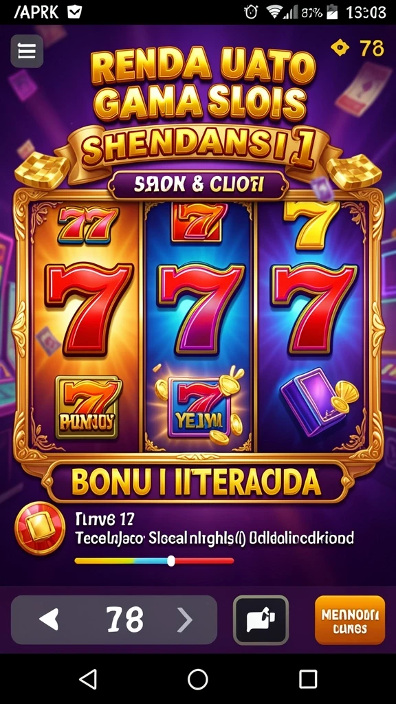 Tampilan awal game UT77 yang menarik dan interaktif.