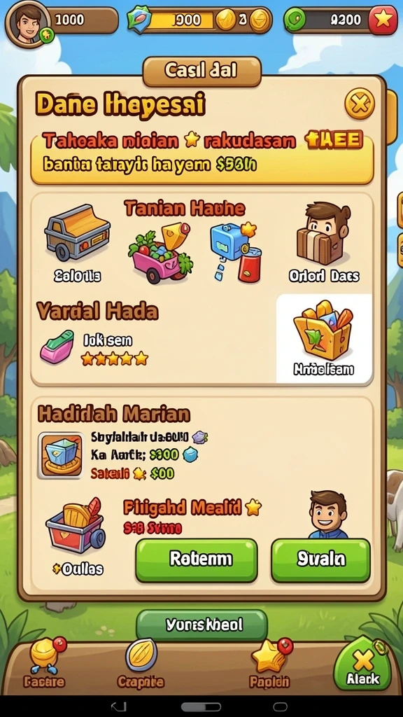 Tampilan antarmuka pengguna yang menarik dan intuitif.